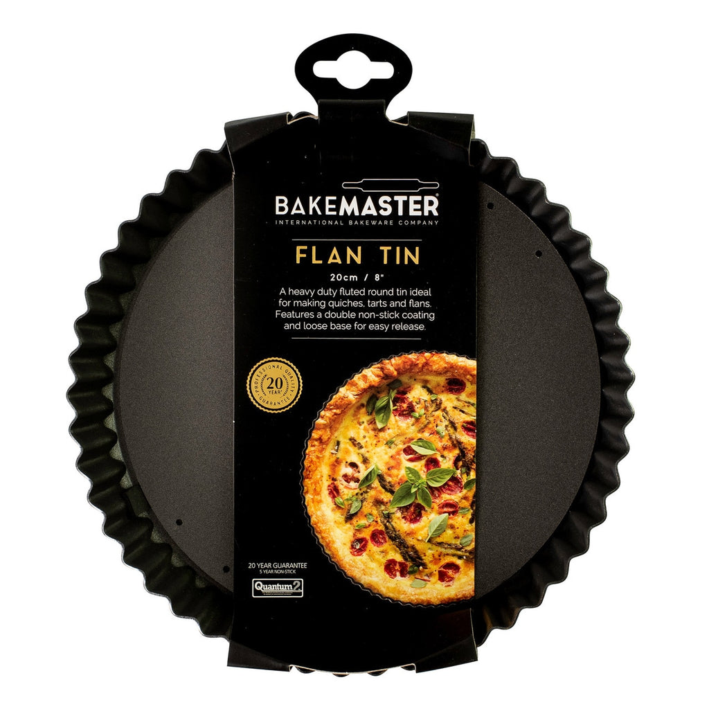 Bakemaster Loose Base Rnd Flan/Quiche Pan, 20? X 3.5Cm - Non-Stick image 2