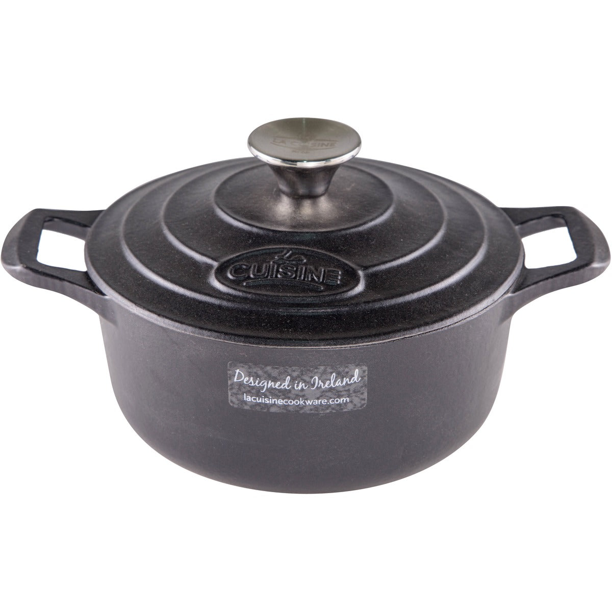 La Cuisine Round Casserole 20cm Black image 0