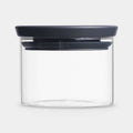 Brabantia Stackable Jar 0.3 Litre, Glass - Dark Grey image 0