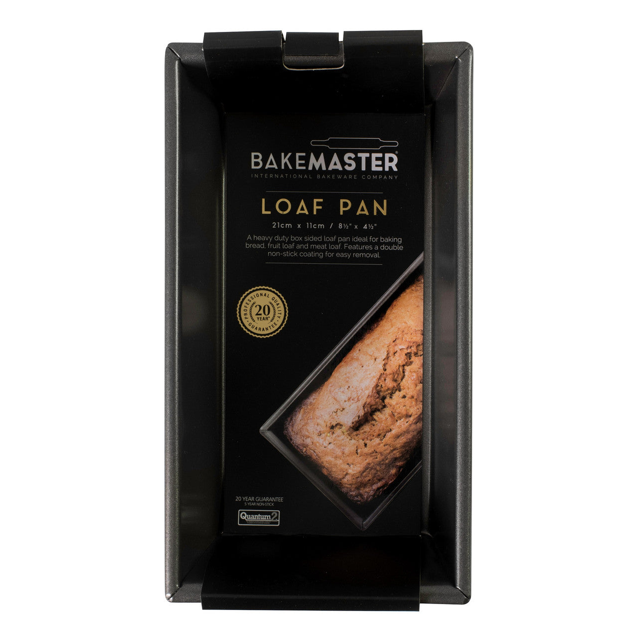 Bakemaster Box Sided Loaf Pan 21 x 11 x 7cm - Non-stick image 2