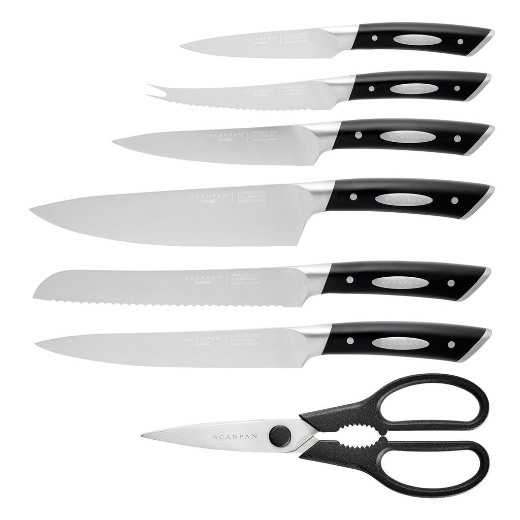 Scanpan Classic 8 Piece Eclipse Knife Block Set image 1