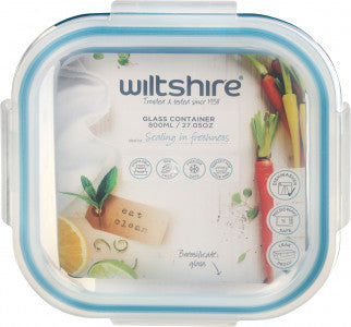 Wiltshire Square Glass Container 800ml image 1