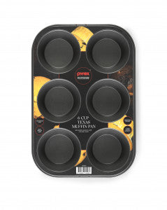 Pyrex Platinum™ 6 Cup Texas Muffin Pan image 1