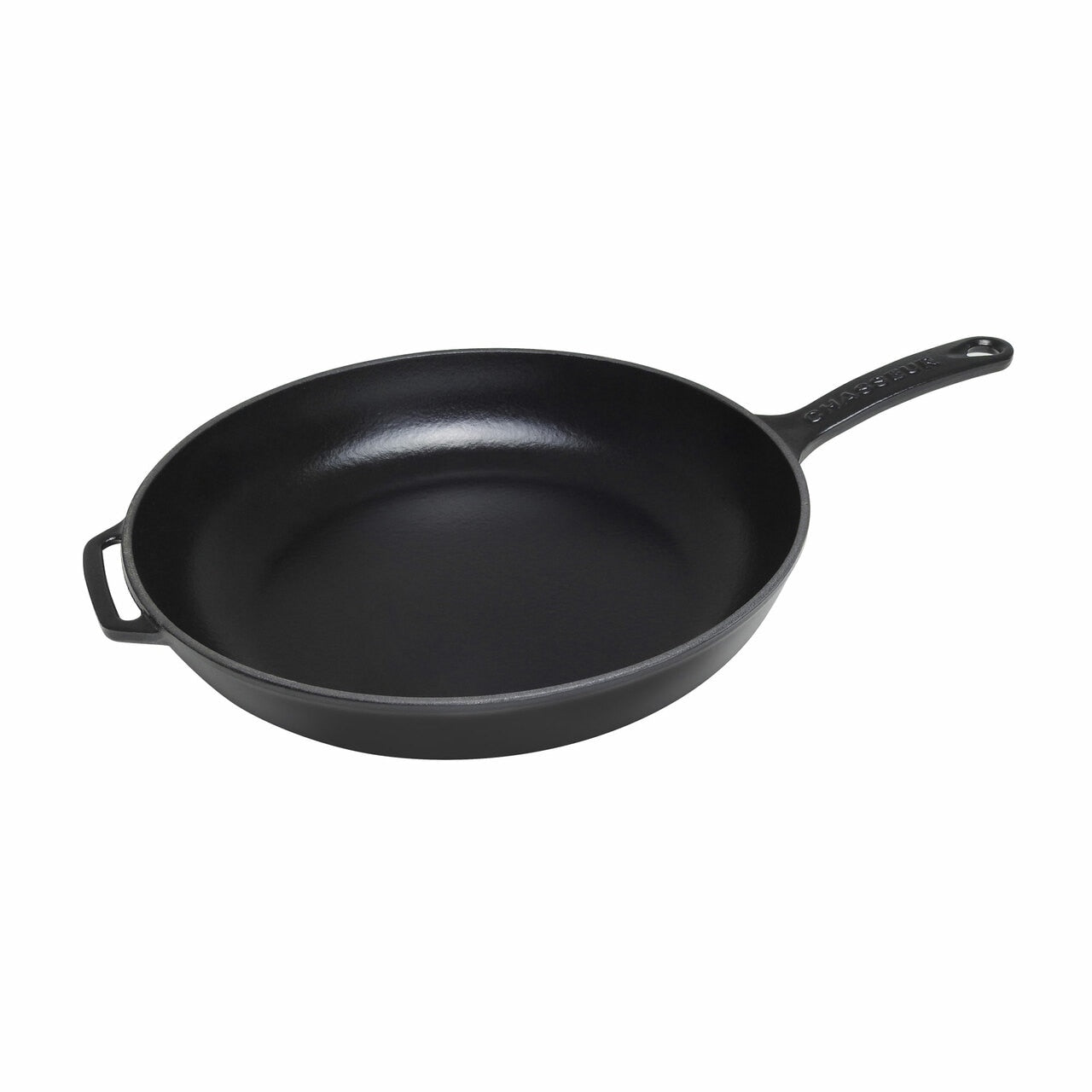 Chasseur Fry Pan with Cast Handle 28cm Matte Black image 0