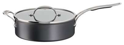JAMIE OLIVER Cook's Classics Induction Non-stick Hard Anodised Sautepan 26cm/4.1L + Lid image 0