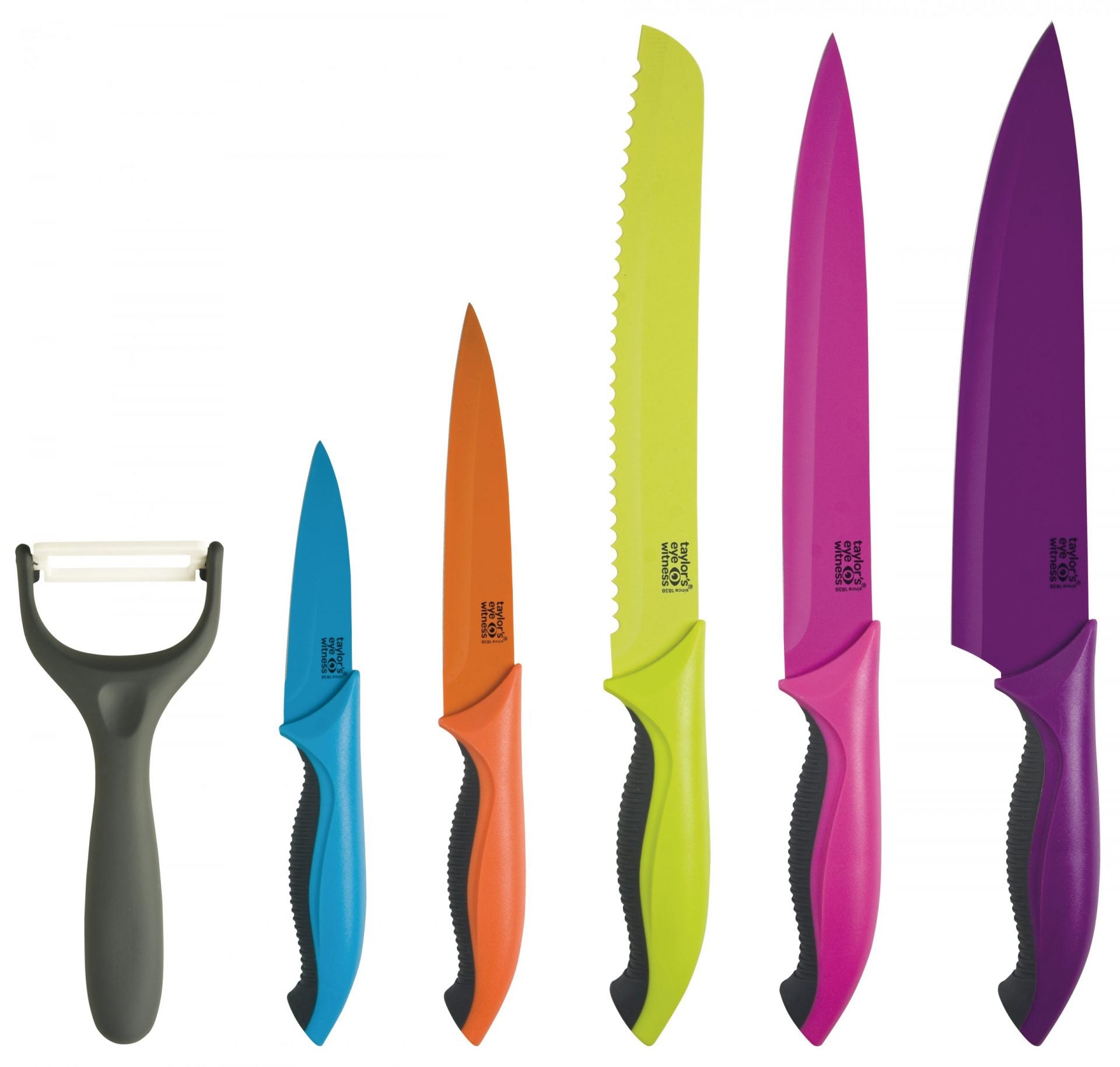 Taylors 5Pc Pres Box Coloured Knife Set + Peeler - Lms03Bs1 image 0