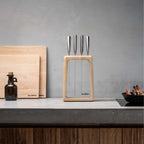 Global Hashira 5pc Knife Block Set - Maple image 1