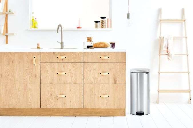 Brabantia Newicon Pedal Bin 30 Litre - Matt Steel image 1