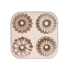 Bakemaster Assorted Mini Fluted Ring Cake Pan 24 x 24 x 4.5cm - Champagne image 3