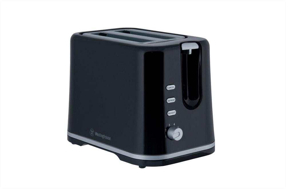 Westinghouse 2 Slice Toaster, Black Plastic image 0