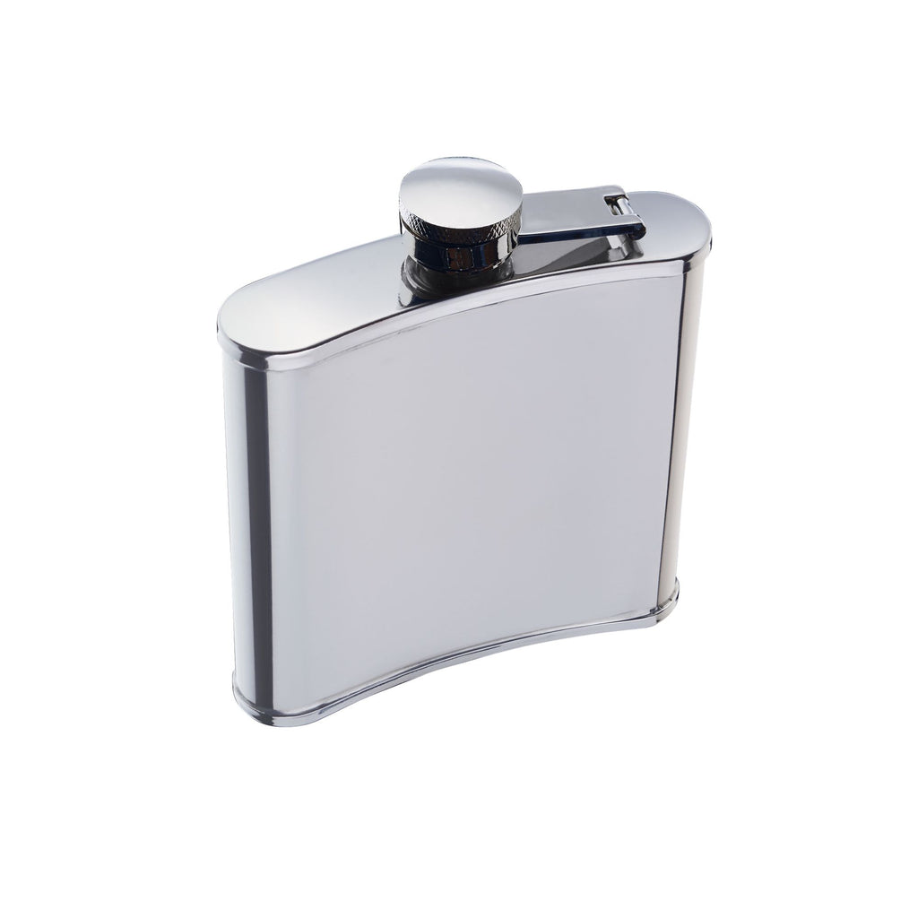 BarCraft Polished Stainless Steel Hip Flask image 5