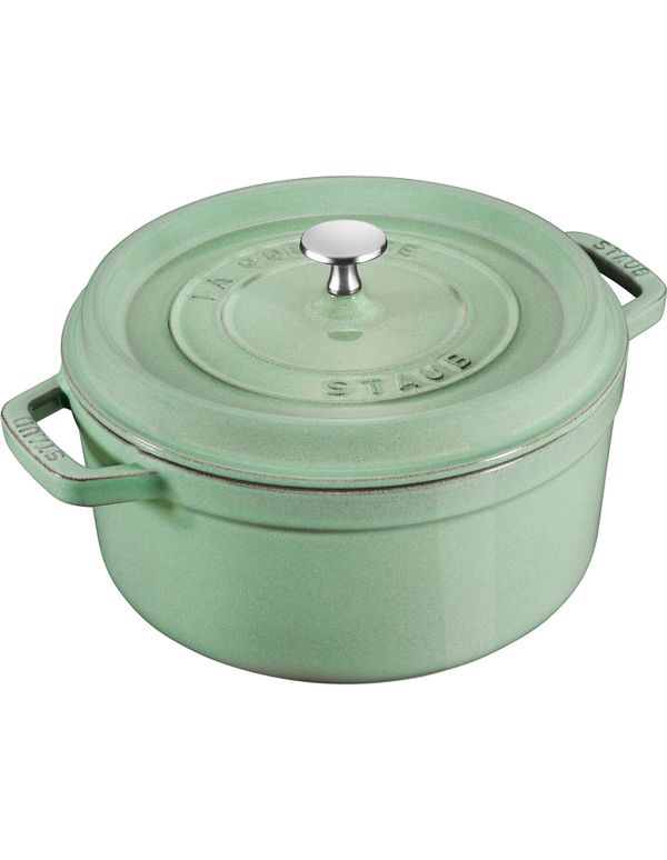Staub Round Cocotte - 24cm Sage image 0