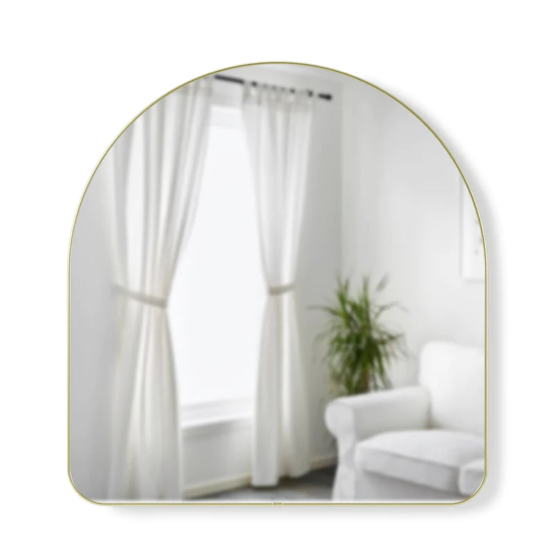 Umbra Arched 34x36" Mirror - Brass image 0
