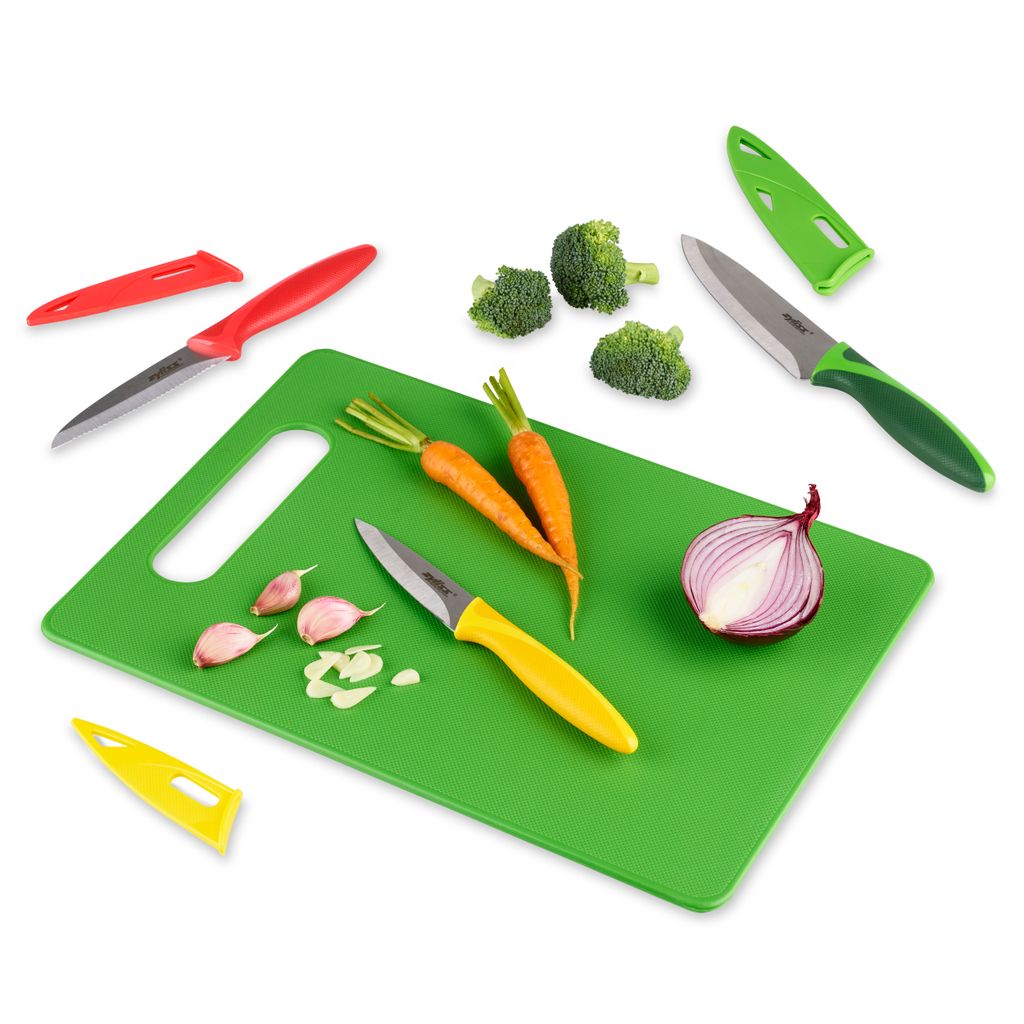 Zyliss Chopping Board & 3pc Knife Set image 1