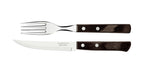 Tramontina Churrasco Steak Knife Polywood Traditional Steak Set Brown 12pc image 0