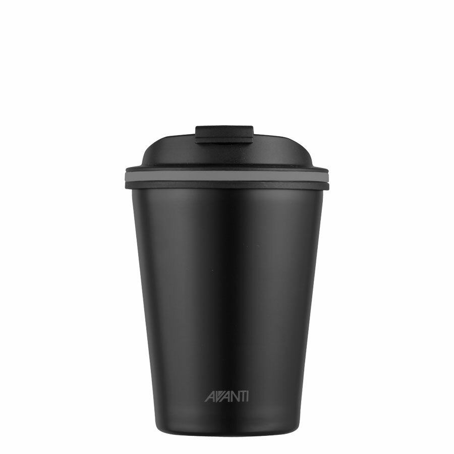 Avanti Go Cup Double W Insulated Cup, 280Ml, Stainless Steel / Pp / Silicone - Black image 0