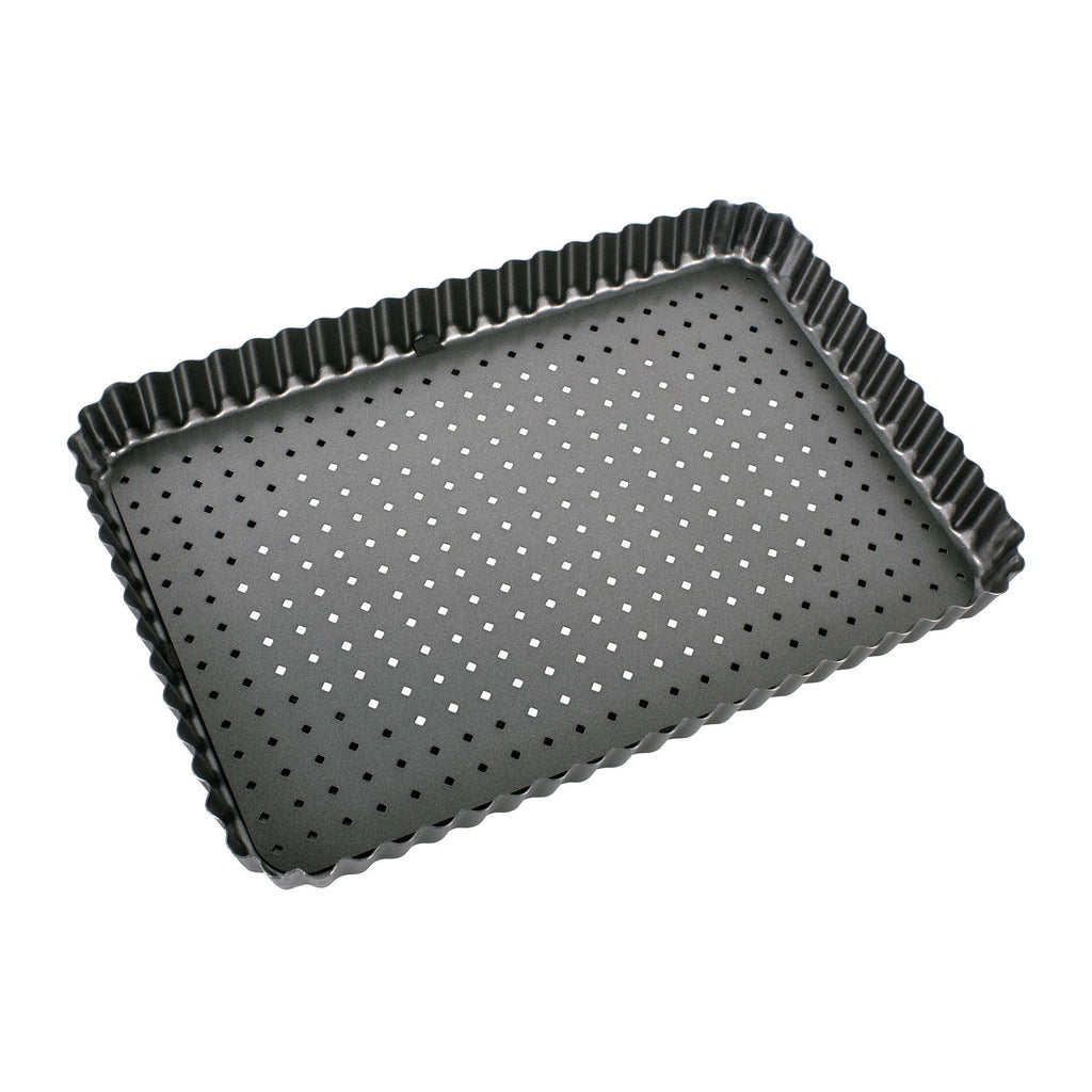 Bakemaster Quiche/Tart Pan 31cm X 21cm X 3.5cm / 12" X 8?" X 1?" image 0