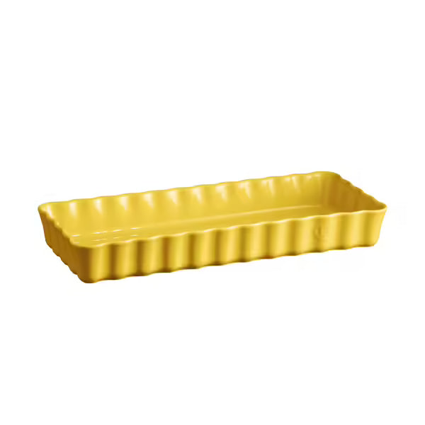 Emile Henry Rectangular Tart Dish 36cm Provence Yellow image 0