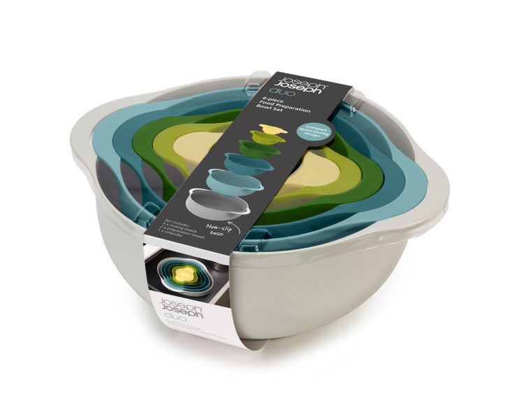 Joseph Joseph Duo 6pc Food Preparation Bowl Set (Opal) image 1
