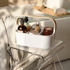 Umbra Bellwood Storage Bin - Medium - White/Natural image 2