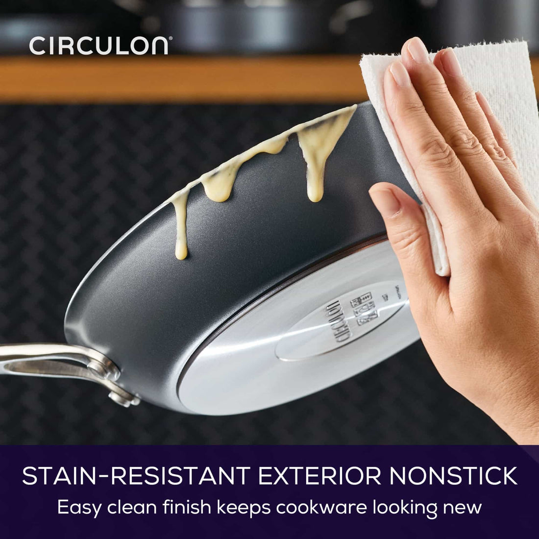 Circulon ScratchDefense A1 Nonstick Induction Skillet Twin Pack 21.5/25.4cm image 6