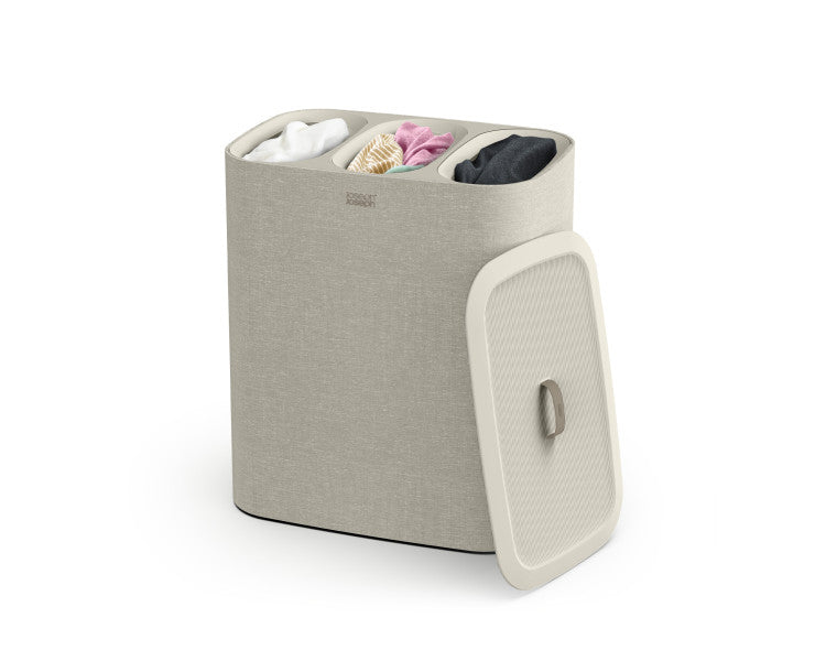 Joseph Joseph Tota Trio 90L Laundry Separation Basket - Ecru image 2