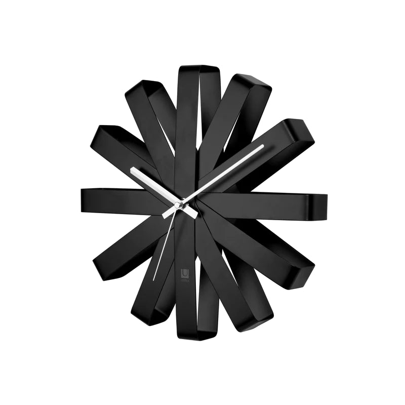 Umbra Ribbon Wall Clock - Black image 2