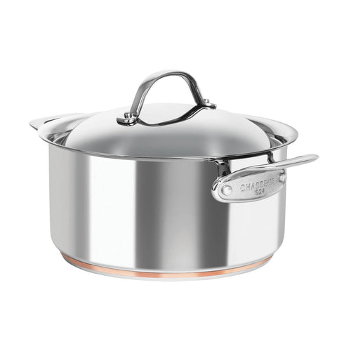 Chasseur Le Cuivre 24 x 11.5cm/5.2L Casserole with Lid image 0
