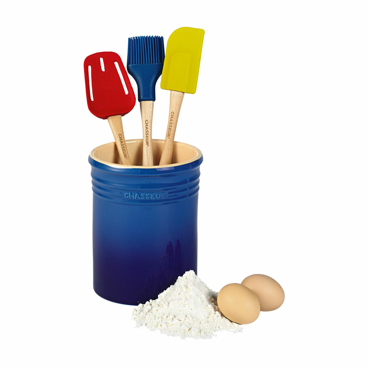 Chasseur Utensil Jar 17cm diam. x 14cm Blue image 0