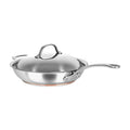 Chasseur Le Cuivre 28 x 6.5cm Saute Pan with Lid and Helper Handle image 0