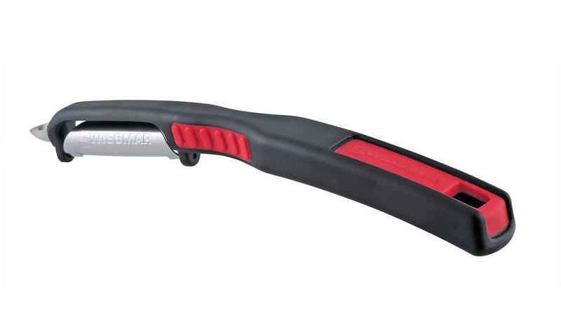 SWISSMAR SWISS DOUBLE EDGE STRAIGHT PEELER BLACK AND RED image 0