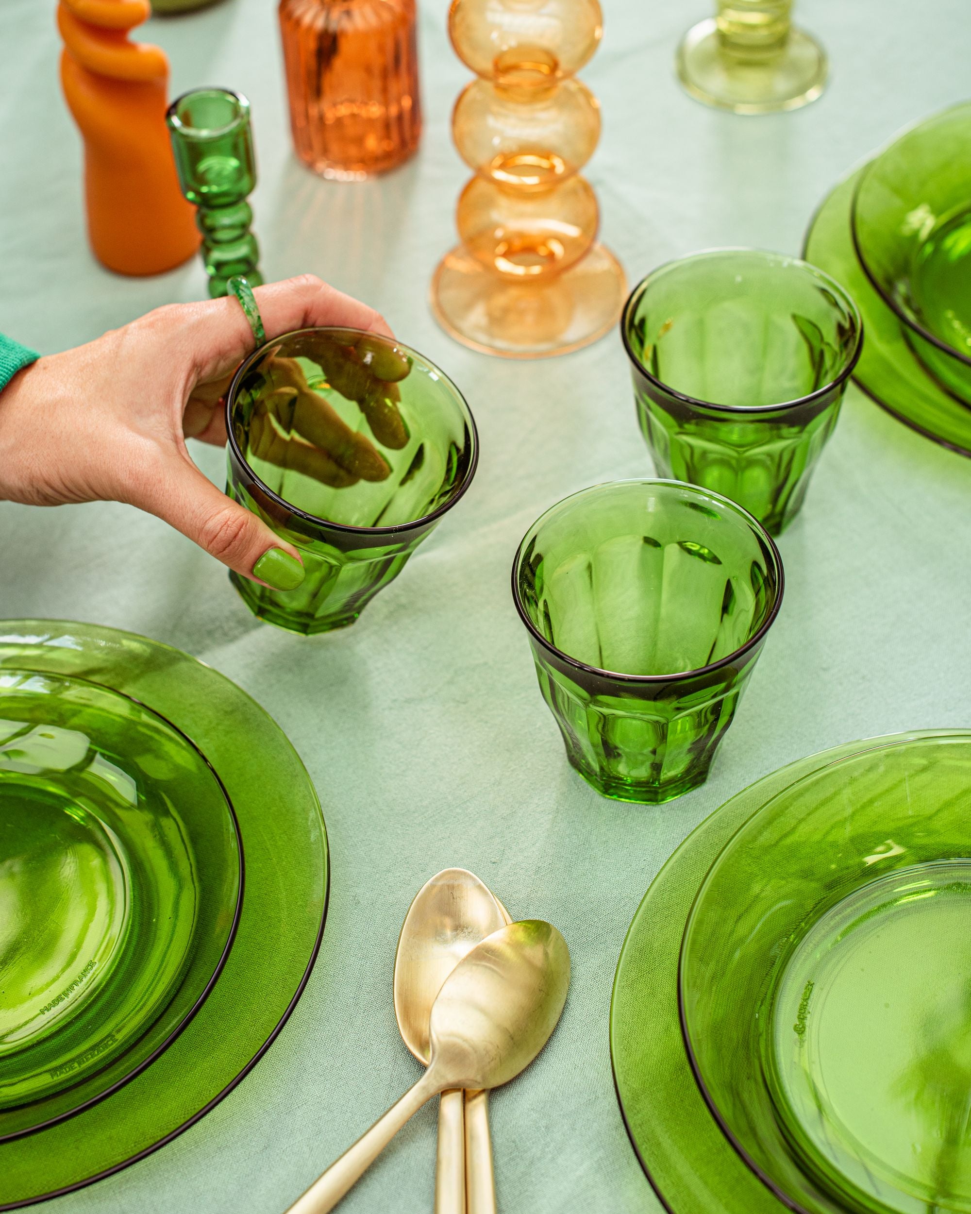 Picardie Green Tumbler 250ml Set/4 image 2