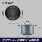 Circulon ScratchDefense A1 Nonstick Induction Covered Stockpot 24cm/7.6L image 9