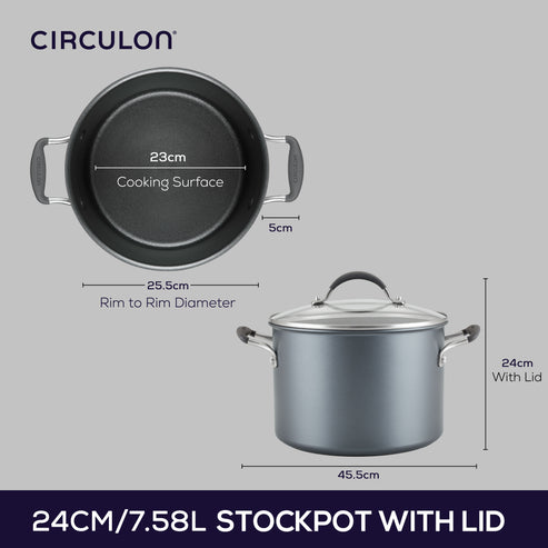 Circulon ScratchDefense A1 Nonstick Induction Covered Stockpot 24cm/7.6L image 9