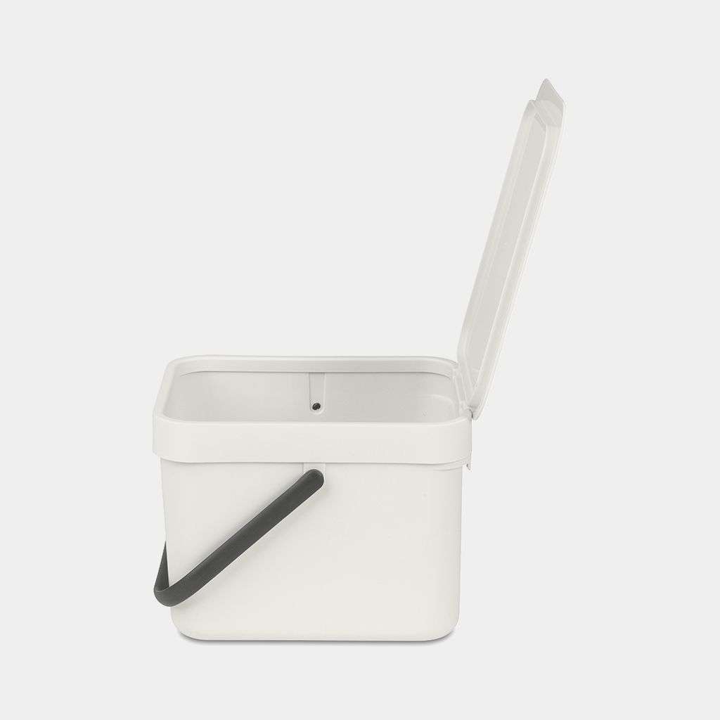 Brabantia Sort & Go Waste Bin 6 Litre - Light Grey image 2