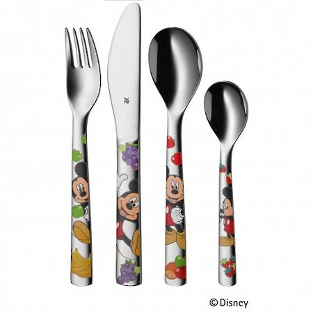 Wmf Mickey Mouse" 4pce Childs Cutlery Set image 0