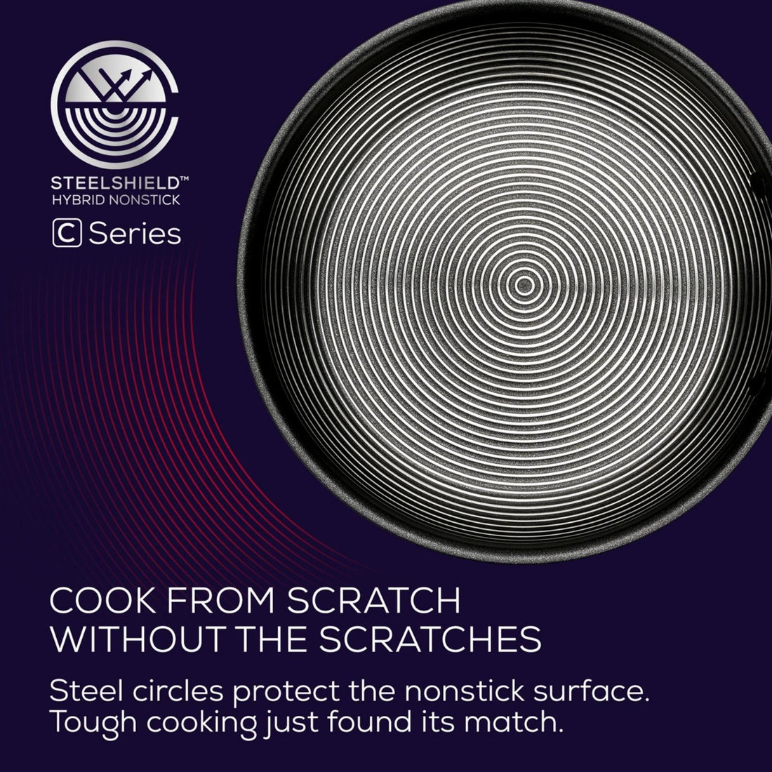 Circulon C-Series Hybrid Clad Stainless Steel Nonstick Induction Stockpot 26cm image 2