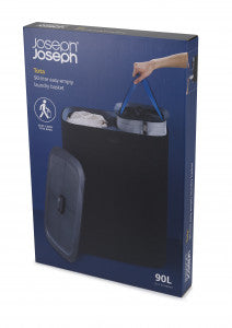 Joseph Joseph Tota 90-litre Laundry Separation Basket - Carbon Black image 1