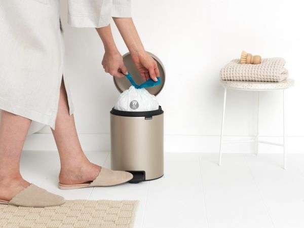 Brabantia Newicon Pedal Bin 5 Litre - Metallic Gold image 1