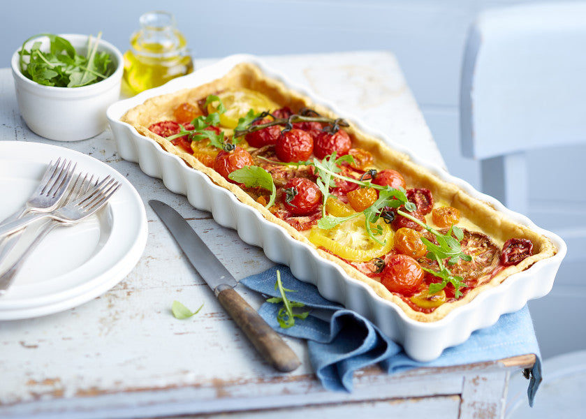 Emile Henry Slim Rectangular Tart Dish - Flour