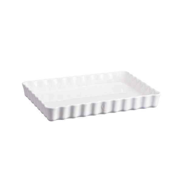 Emile Henry Deep Rectangular Tart Dish - Flour