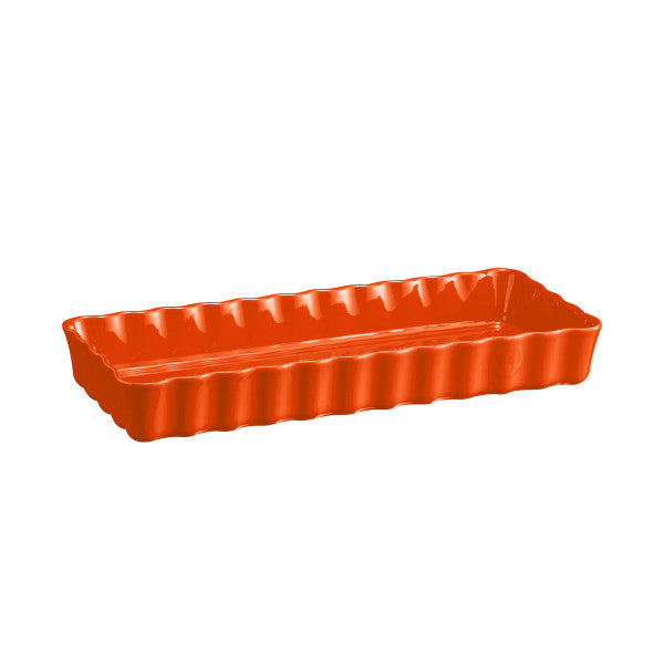 Emile Henry Slim Rectangular Tart Dish - Toscane