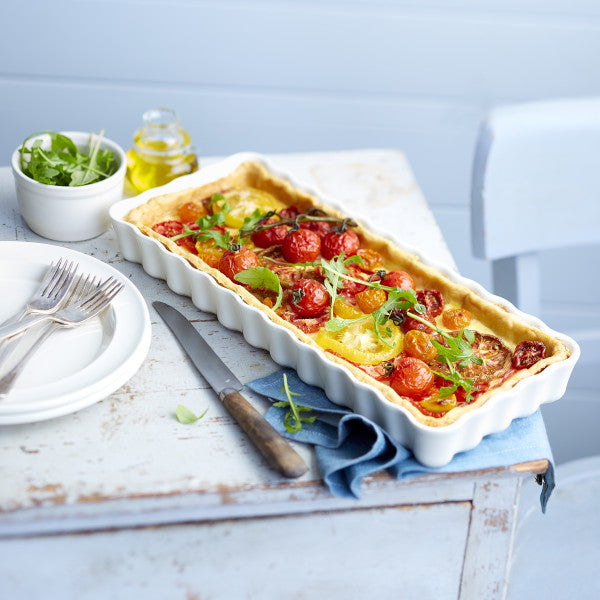 Emile Henry Slim Rectangular Tart Dish - Toscane