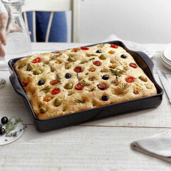 Emile Henry Focaccia Bread Baker - Charcoal
