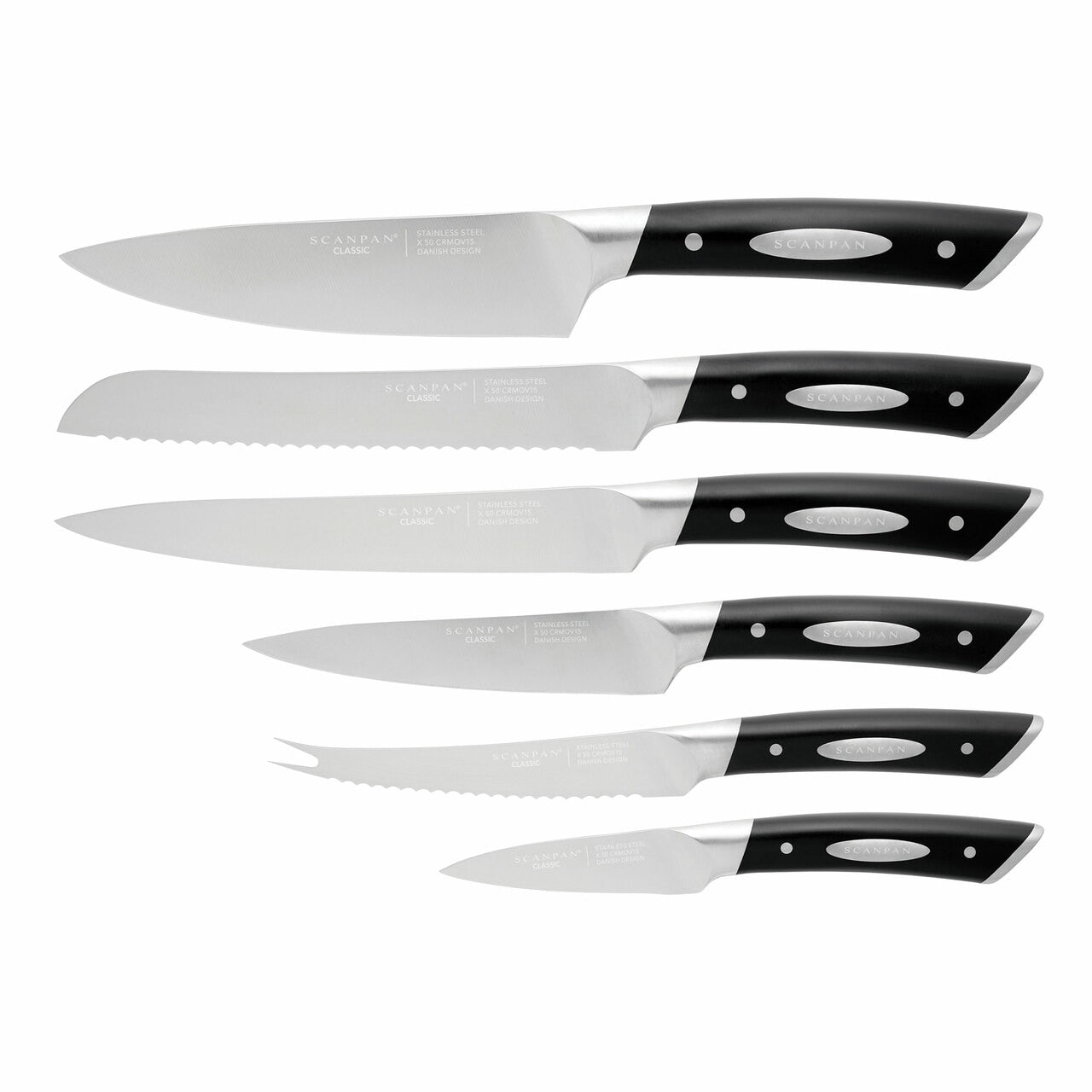 Scanpan Classic 7 Piece Knife Block Set image 1