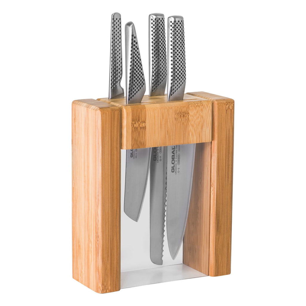Global Teikoku 5 Piece Knife Block Set image 1