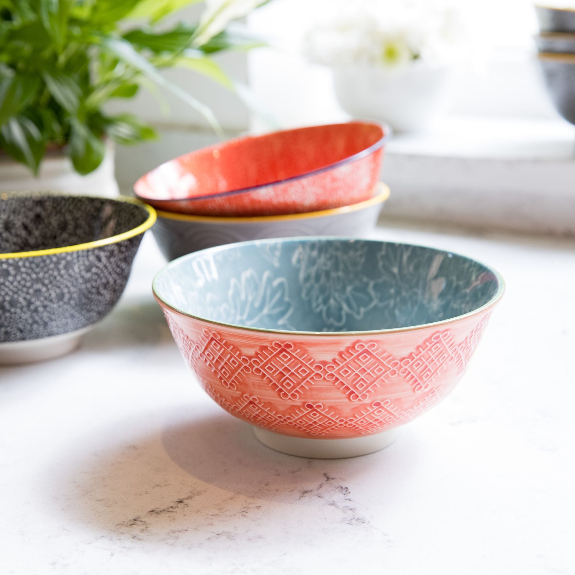 Mikasa Does it All Bowl 15.7cm - Grey Floral image 1