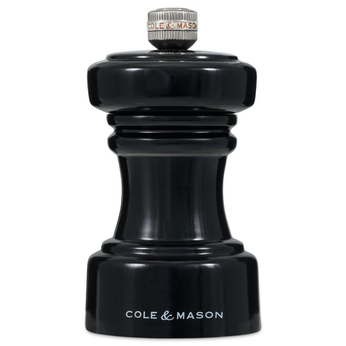Cole & Mason Hoxton Black Gloss Salt Mill 104mm image 0