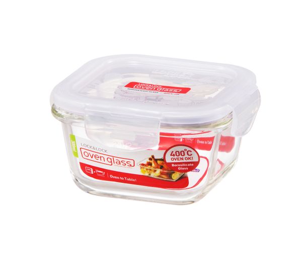 LocknLock Euro Glass Boroseal Heat Resistant Glass Square - 300ml image 0