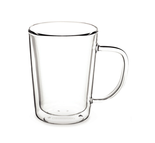 Tramontina Double Wall Coffee Cup With Handle 250ml - Set 2 image 0